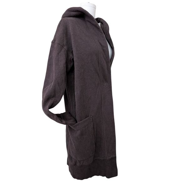 Lululemon Karmacollected Hooded Wrap Jacket Heathered Rich Earth - Picture 6 of 16